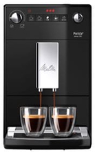 Melitta 6769696, Espressokone, 1,2 L, Kahvipavut, Sisäänrakennettu jauhin, 1450 W, Musta
