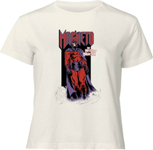 X-Men Magneto Master Of Magnetism Women's Cropped T-Shirt - Cream - XS