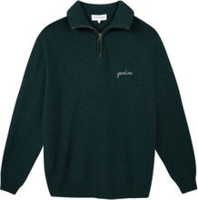 Delepine Grand Cru Knitwear Half Zip Pullover Grønn Maison Labiche Paris*Betinget Tilbud