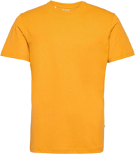 Slhnorman180 Ss O-Neck Tee S T-shirts Short-sleeved Brun Selected Homme*Betinget Tilbud