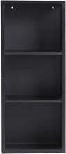 Skab Atlanta S M/Glas Home Furniture Shelves Black Muubs