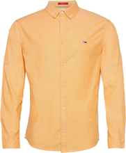 Tjm Slim Stretch Oxford Shirt Skjorte Uformell Oransje Tommy Jeans*Betinget Tilbud