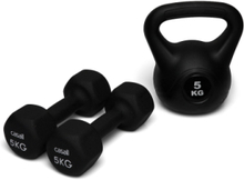 Classic Dumbbell 5Kg Accessories Sports Equipment Workout Equipment Gym Weights Svart Casall*Betinget Tilbud