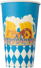 6 stk Store Oktoberparty Papirkopper - Beer Party