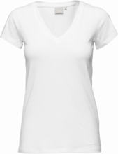 Rena V Tshirt Kntg Tops T-shirts & Tops Short-sleeved White InWear