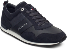 Iconic Leather Suede Mix Runner Designers Sneakers Low-top Sneakers Blue Tommy Hilfiger