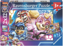 Paw Patrol The Mighty Movie 2X12P Toys Puzzles And Games Puzzles Classic Puzzles Multi/mønstret Ravensburger*Betinget Tilbud