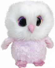 Lumo Stars knuffel Lumo Owl Pöllö roze/wit 15 cm