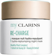 Myclarins Re-Charge Hydra-Replumping Night Mask Beauty WOMEN Skin Care Face Night Cream Nude Clarins*Betinget Tilbud