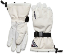 Powder Gauntlet - 5 Finger Accessories Gloves Finger Gloves Hvit Hestra*Betinget Tilbud