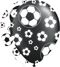 Latexballonger Fotboll Svart/Vit