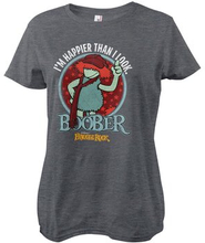 Boober - Happier Than I Look Girly Tee, T-Shirt