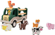 Magni Farm Bil med 6 dyr, pullback