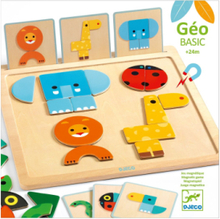 Geobasic, Magnetic Game Toys Puzzles And Games Games Multi/patterned Djeco