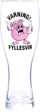 Ölglas Varning Fyllesvin - 1-pack