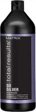 MATRIX Total Results So Silver Color Obsessed hoitoaine rikkoutumista ja tylsyyttä vastaan vaaleille hiuksille 1000ml
