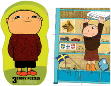 Alfons Åberg - Deco Puzzle Toys Puzzles And Games Puzzles Multi/mønstret Alfons Åberg*Betinget Tilbud