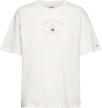 Tjw Rlx Worldwide Tee T-shirts & Tops Short-sleeved Hvit Tommy Jeans*Betinget Tilbud