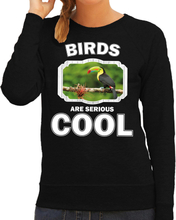 Dieren toekan sweater zwart dames - birds are cool trui