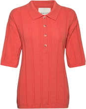 Terry Rib Polo Tops T-shirts & Tops Polos Orange GANT