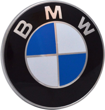 BMW 74mm White/Blue Grill Badge Bonnet Emblem