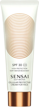 Silky Bronze Cellular Protective Cream For Face Spf30 Solkrem Ansikt Nude SENSAI*Betinget Tilbud