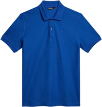 Troy Polo Shirt Designers Polos Short-sleeved Blue J. Lindeberg