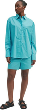 Blå Second Female Alulin Shirt Skjorte