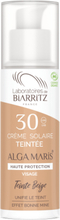 Laboratoires De Biarritz, Alga Maris Tinted Face Sunscreen Spf30 Beige, 50 Ml Solkrem Ansikt Nude Laboratoires De Biarritz*Betinget Tilbud