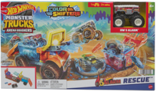 Hot Wheels Monster Trucks Arena Smashers Color Shifters 5-Alarm Rescue Playset Toys Toy Cars & Vehicles Race Tracks Multi/mønstret Hot Wheels*Betinget Tilbud