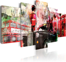 Billede - Memories from London - 5 pieces - 200 x 100 cm