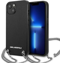 Karl Lagerfeld KLHCP13SPMK iPhone 13 mini 5,4 hardcase sort/sort lædertekstur og kæde