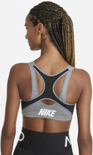 Nike Dri-FIT Shape Women's High-Support Padded Front-Zip Sports Bra - Grey