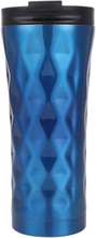 500ml Irregular Double Layer 304 Stainless Steel Thermos Cup (Dark Blue)