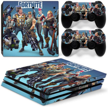 Fortnite PS4 Pro skin til konsol og controllere. Hele teamet.