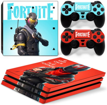 Fortnite PS4 Pro skin til konsol og controllere. Burnout.