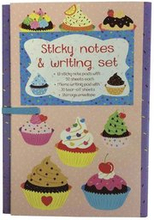 Sticky Notes and Writing Set: Cupcakes: Fabulous Wallet-Style Folder Containing 13 Sticky Notepads, a Tear-Off Writing Pad, and Storage Envelope.
