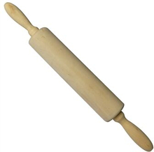 Classic Wood Rolling Pin Dough Roller for Fondant, Pie Crust, Cookie, Pastry (No FDA Certificate)