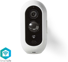 Nedis SmartLife Ulkokamera | Wi-Fi | Full HD 1080p | IP65 | Maks. akunkesto: 6 kuukautta | MicroSD (ei sisälly) / Pilvipalvelutallennus (valinnainen)