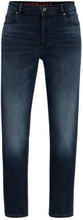 Tapered-fit jeans in blue stretch denim