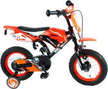 Volare Motorbike lasten polkupyörä - Pojat - 12 tuumaa - Oranssi - 95% koottu