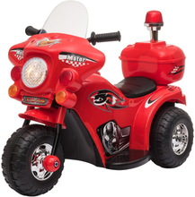 Moto Elettrica per bambini 18-36 mesi 6V a batteria con luce musica MP3 rossa