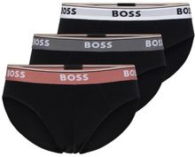 BOSS 3P Solid Cotton Power Brief Sort bomuld Small Herre