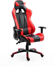 Poltrona sedia da ufficio gaming in ecopelle reclinabile sostegno lombare collo