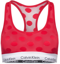 Unlined Bralette Lingerie Bras & Tops Soft Bras Bralette Red Calvin Klein