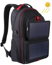 HAWEEL HWL2122B 14W sammenfoldelig ekstern Solar Vandrerygsæk Stor bærbar taske Survival-rygsæk
