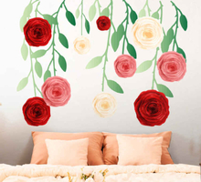 Bloemen stickers Hangende rozen