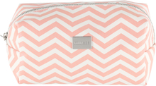 Mineas Cosmetic Bag Zigzag Pink/ White