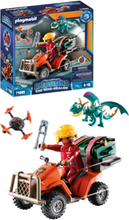 Playmobil How To Train Your Dragon Dragons: The Nine Realms - Icaris Quad With Phil - 71085 Toys Playmobil Toys Playmobil How To Train Your Dragon Multi/patterned PLAYMOBIL