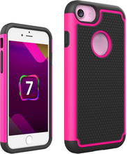 Apple iPhone 8 / 7 Hülle - Hybrid Design Cover - pink